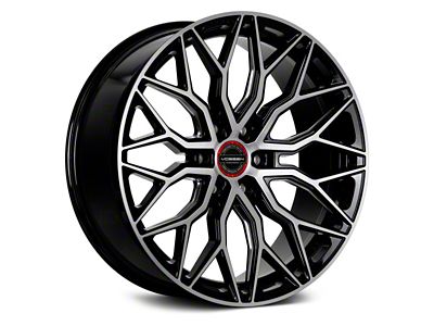 Vossen HF6-3 Brushed Gloss Black 6-Lug Wheel; 20x9.5; 15mm Offset (07-14 Yukon)