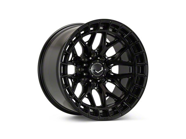 Vossen HFX1 Super Deep Satin Black Wheel; 24x12; -44mm Offset (11-16 F-350 Super Duty SRW)