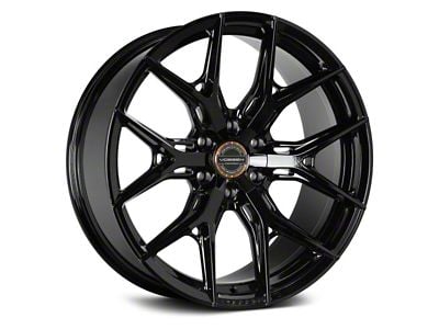 Vossen HF6-4 Gloss Black 6-Lug Wheel; 22x12; -44mm Offset (15-20 Yukon)