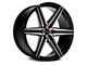 Vossen HF6-2 Brushed Matte Black 6-Lug Wheel; 20x9.5; 15mm Offset (23-25 Canyon)