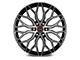 Vossen HF6-3 Brushed Gloss Black 6-Lug Wheel; 20x9.5; 15mm Offset (23-25 Canyon)