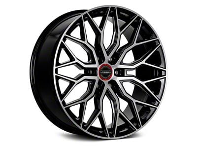 Vossen HF6-3 Brushed Gloss Black 6-Lug Wheel; 20x9.5; 15mm Offset (23-25 Colorado)