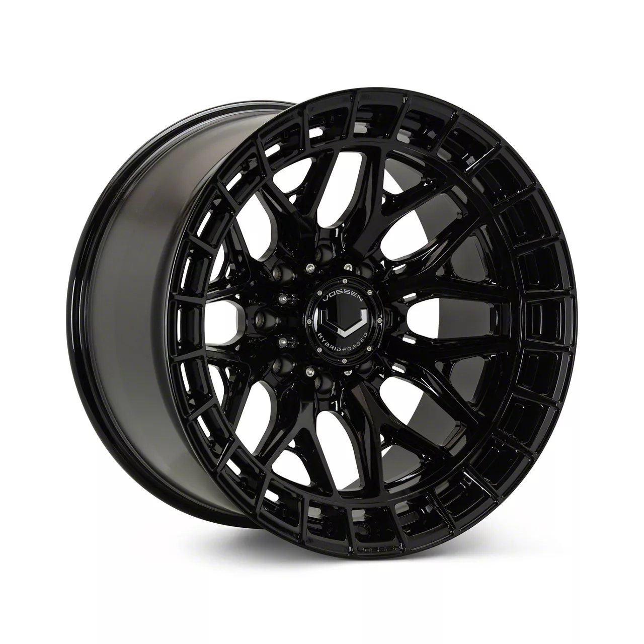 Vossen F-250 Super Duty HFX1 Super Deep Gloss Black 8-Lug Wheel; 24x12 ...