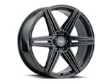 Voxx Sotto Gloss Black 6-Lug Wheel; 22x9; 25mm Offset (04-08 F-150)