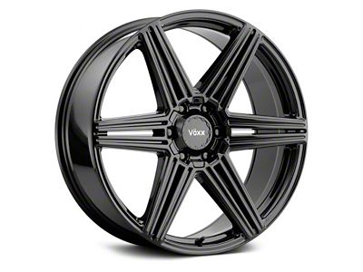 Voxx Sotto Gloss Black 6-Lug Wheel; 18x8.5; 18mm Offset (07-13 Sierra 1500)