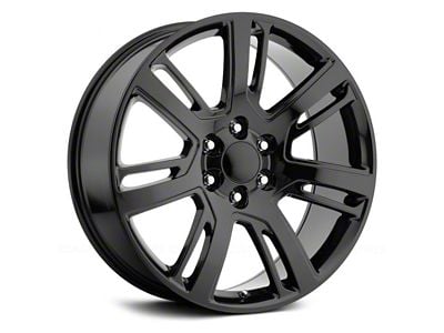 Voxx Replica Escalade Platinum Style Gloss Black 6-Lug Wheel; 22x9; 31mm Offset (07-13 Silverado 1500)