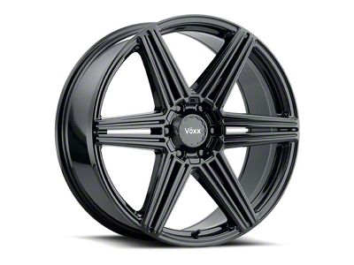 Voxx Sotto Gloss Black 6-Lug Wheel; 22x9; 25mm Offset (07-13 Silverado 1500)