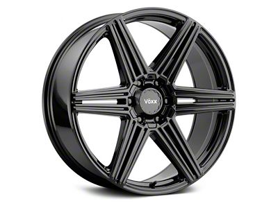 Voxx Sotto Gloss Black 6-Lug Wheel; 18x8.5; 18mm Offset (07-14 Yukon)