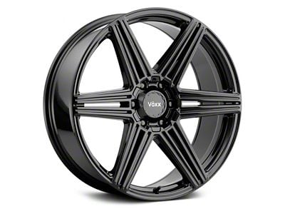 Voxx Sotto Gloss Black 6-Lug Wheel; 18x8.5; 18mm Offset (14-18 Sierra 1500)