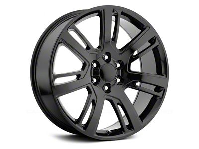 Voxx Replica Escalade Platinum Style Gloss Black 6-Lug Wheel; 22x9; 31mm Offset (14-18 Silverado 1500)