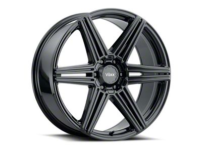 Voxx Sotto Gloss Black 6-Lug Wheel; 22x9; 25mm Offset (99-06 Silverado 1500)