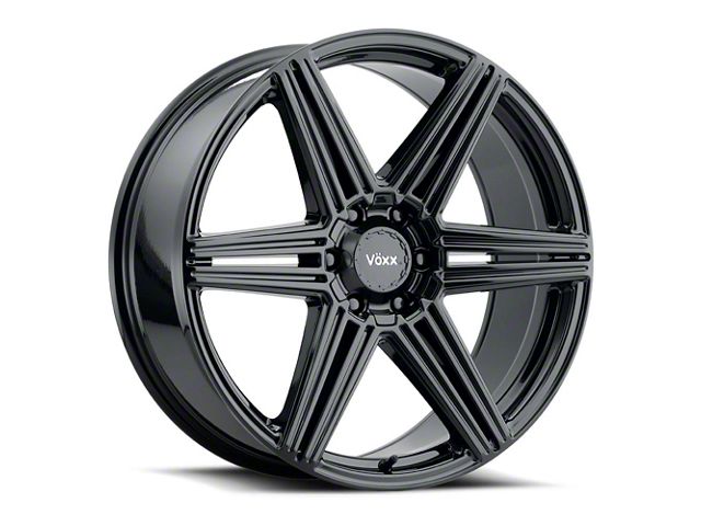 Voxx Sotto Gloss Black 6-Lug Wheel; 22x9; 25mm Offset (23-24 Colorado)