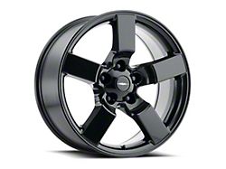 Lightning Style Gloss Black 5-Lug Wheel; 20x9; 8mm Offset (97-03 F-150)