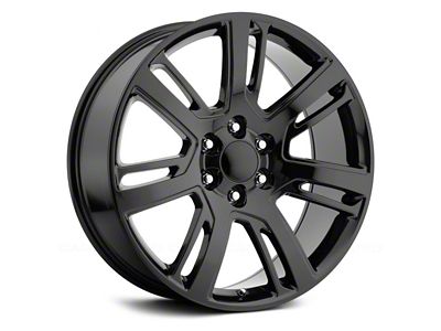Voxx Replica Escalade Platinum Style Gloss Black 6-Lug Wheel; 22x9; 31mm Offset (07-13 Sierra 1500)