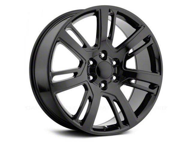 Voxx Replica Escalade Platinum Style Gloss Black 6-Lug Wheel; 22x9; 31mm Offset (07-13 Sierra 1500)