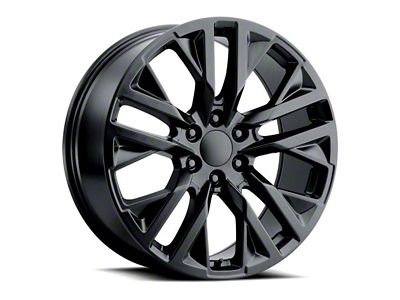 Voxx Replica SES Style Gloss Black 6-Lug Wheel; 22x9; 28mm Offset (07-13 Sierra 1500)