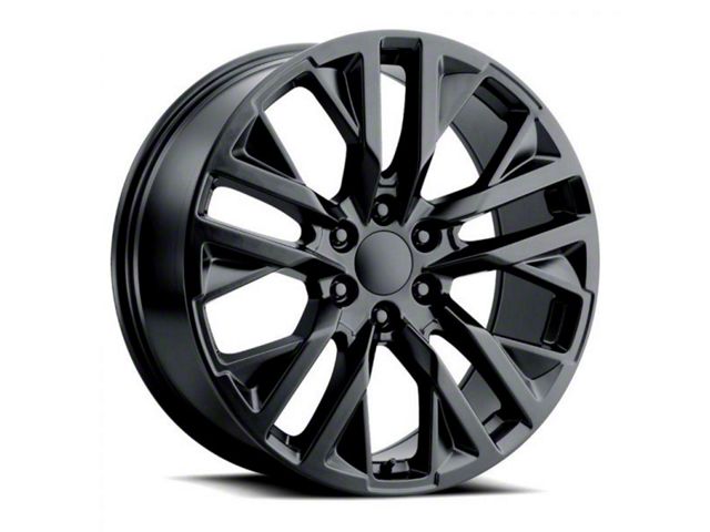 Voxx Replica SES Style Gloss Black 6-Lug Wheel; 22x9; 28mm Offset (07-13 Sierra 1500)