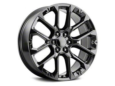 Voxx Replica SRV Style Gloss Black 6-Lug Wheel; 22x9; 28mm Offset (07-13 Sierra 1500)