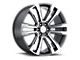 2018 Denali Style Gunmetal Machined Wheel; 22x9; 31mm Offset (07-13 Silverado 1500)