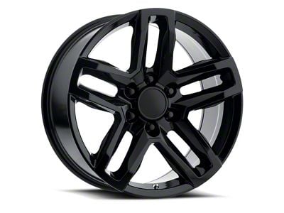 Trail Boss Style Gloss Black 6-Lug Wheel; 20x9; 27mm Offset (07-13 Silverado 1500)