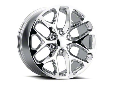 Voxx Replica Snowflake Style Chrome 6-Lug Wheel; 20x9; 27mm Offset (07-14 Tahoe)
