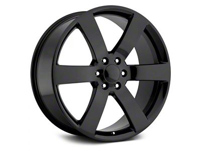 TBLSS Style Gloss Black 6-Lug Wheel; 22x9; 22mm Offset (07-14 Yukon)