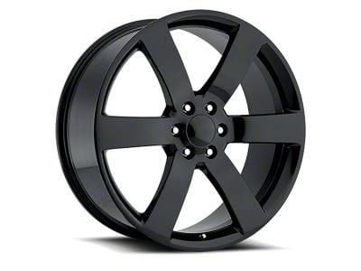 Voxx Replica Trailblazer Style Gloss Black 6-Lug Wheel; 20x8; 45mm Offset (07-14 Yukon)