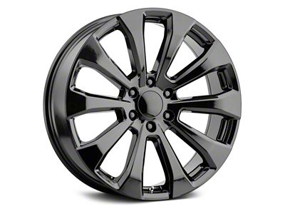 Voxx Replica High Country Style Gloss Black 6-Lug Wheel; 22x9; 28mm Offset (14-18 Sierra 1500)