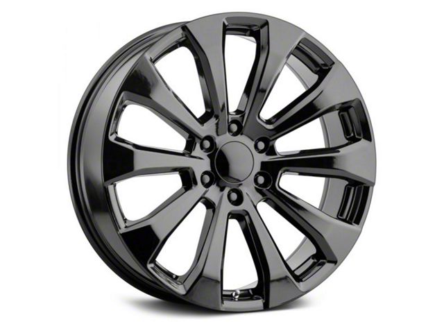 Voxx Replica High Country Style Gloss Black 6-Lug Wheel; 22x9; 28mm Offset (14-18 Sierra 1500)