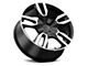 Voxx Replica RST Style Gloss Black Machined 6-Lug Wheel; 22x9; 24mm Offset (14-18 Sierra 1500)