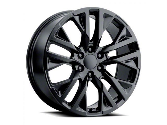 Voxx Replica SES Style Gloss Black 6-Lug Wheel; 22x9; 28mm Offset (14-18 Sierra 1500)