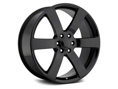 Voxx Replica TBLSS Style Gloss Black 6-Lug Wheel; 22x9; 22mm Offset (14-18 Sierra 1500)