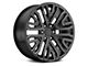 Voxx Replica DNSEV Style Gloss Black Milled 6-Lug Wheel; 22x9; 28mm Offset (14-18 Silverado 1500)