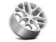 Snowflake Style Silver Machined 6-Lug Wheel; 22x9; 24mm Offset (14-18 Silverado 1500)