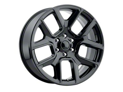 Voxx Replica RAM Style Gloss Black 5-Lug Wheel; 22x9; 18mm Offset (94-01 RAM 1500)