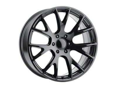 Voxx Replica Hellcat Style Gloss Black 5-Lug Wheel; 22x9; 18mm Offset (94-01 RAM 1500)