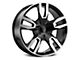 Voxx Replica RST Style Gloss Black Machined 6-Lug Wheel; 22x9; 24mm Offset (99-06 Sierra 1500)