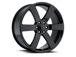 Trailblazer Style Gloss Black 6-Lug Wheel; 20x9; 22mm Offset (99-06 Silverado 1500)