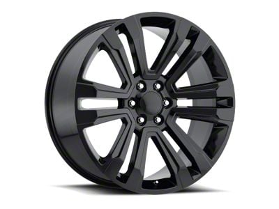 Voxx Replica 2018 Denali Style Gloss Black Wheel; 22x9; 31mm Offset (23-24 Canyon)