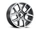 RAM Style Gunmetal Machined 5-Lug Wheel; 22x9; 18mm Offset (05-11 Dakota)