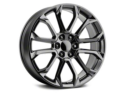 SSI Style Gloss Black 6-Lug Wheel; 22x9; 31mm Offset (19-25 Sierra 1500)