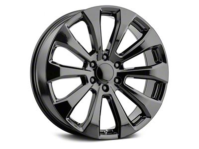 Voxx Replica High Country Style Gloss Black 6-Lug Wheel; 22x9; 28mm Offset (19-24 Silverado 1500)