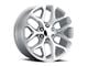 Voxx Replica Snowflake Style Silver Machined Face 6-Lug Wheel; 20x9; 27mm Offset (19-24 Silverado 1500)