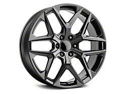 SSW Style Gloss Black 6-Lug Wheel; 22x9; 31mm Offset (19-25 Silverado 1500)