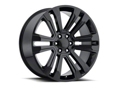 Voxx Replica 2018 Denali Style Gloss Black Wheel; 22x9; 31mm Offset (21-24 Tahoe)