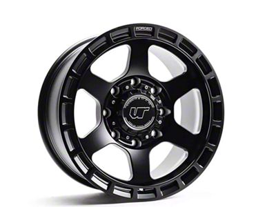 VR Forged D14 Matte Black 8-Lug 4-Wheel Kit; 18x9; 6mm Offset (11-14 Sierra 3500 HD SRW)