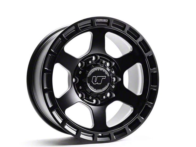 VR Forged D14 Matte Black 8-Lug 4-Wheel Kit; 18x9; 6mm Offset (15-19 Sierra 2500 HD)