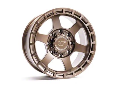 VR Forged D14 Satin Bronze 8-Lug 4-Wheel Kit; 18x9; 6mm Offset (15-19 Sierra 2500 HD)