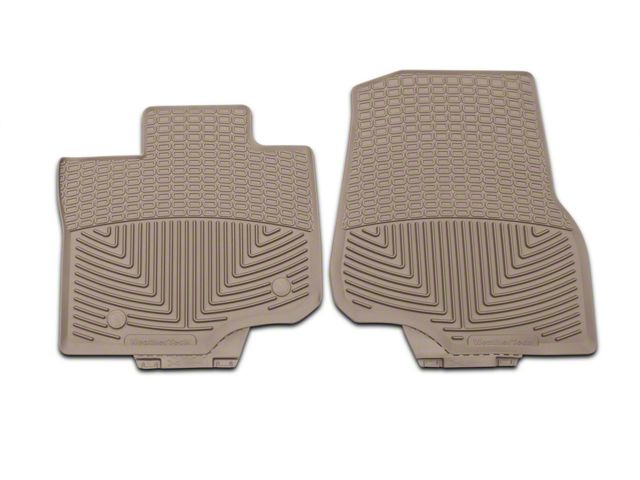 Weathertech All-Weather Front Rubber Floor Mats; Tan (15-24 F-150 SuperCab, SuperCrew)