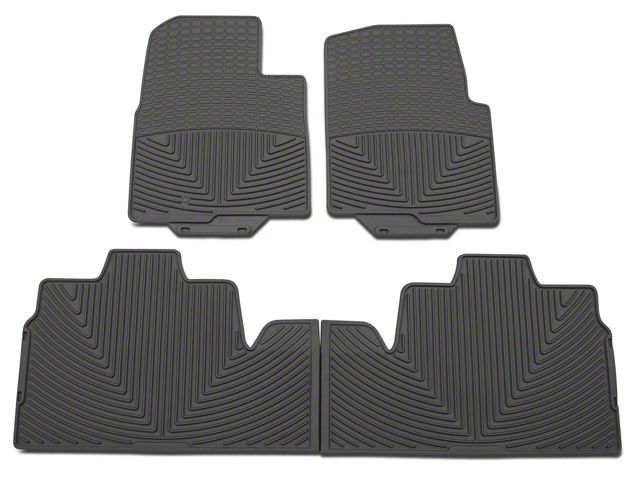 Weathertech All-Weather Front and Rear Rubber Floor Mats; Gray (09-10 F-150 SuperCab, SuperCrew w/ Single Floor Post)